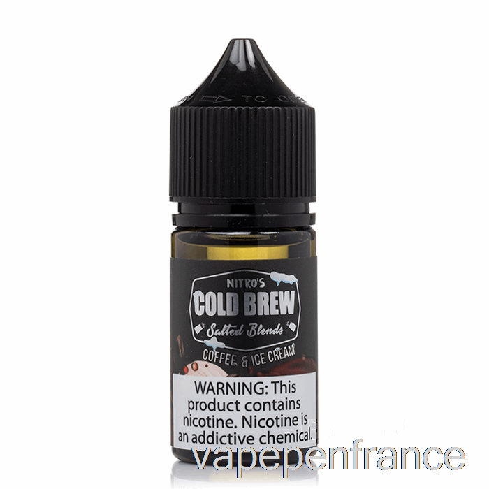 Café Et Glace - Sels D'infusion Froide Nitros - Stylo Vape 30 Ml 45 Mg